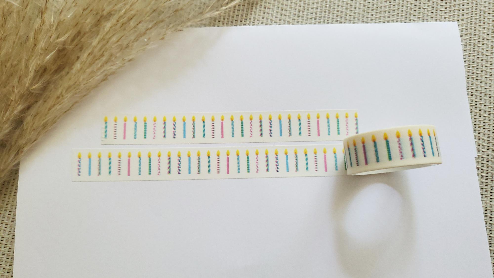 Washi Tape Kerzen